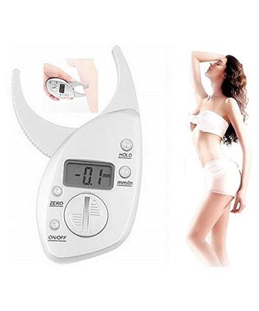 Feadem Body Fat Caliper, Digital Body Fat Caliper Skinfold Caliper LCD Display Skin Muscle Tester Analyzer Electronic Fat Measure