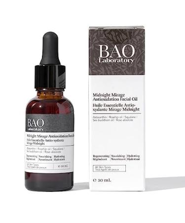 Midnight Mirage Antioxidant Serum for Face + Hydrating & Regenerating Serum | Anti-Aging Serum for Women With Squalane Rosehip Sea Buckthorn Oil | Fine Lines and Wrinkles Care(15ML) 0.5 Fl Oz (Pack of 1)