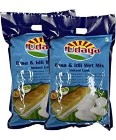 Udaya Dosa Batter | Idli Batter 1KG |Wet Mix | Instant Rice Dosa Breakfast Mix | Pure Veg South Indian Breakfast Mix | 100% Natural Ingredients (Pack of 2) - Buy Online on GoSupps.com