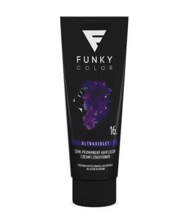 FUNKY COLOR ULTRAVIOLET 16 semi-permanent hair coloring semi-permanent hair color. (28 colors)
