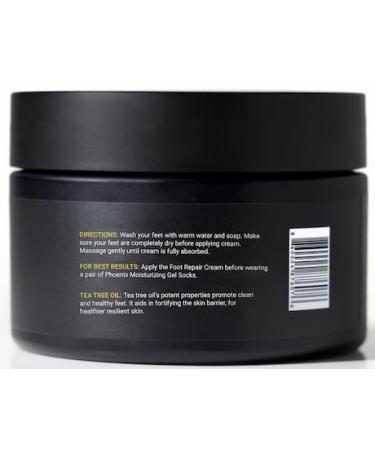 Foot Moisturizer for Dry Cracked Feet | Callus Remover with 42% Urea & Tea Tree Oil | Paraben-Free | Phoenix Skin Care - Men's Foot Cream for Soft Smooth Feet - Buy Online on GoSupps.com