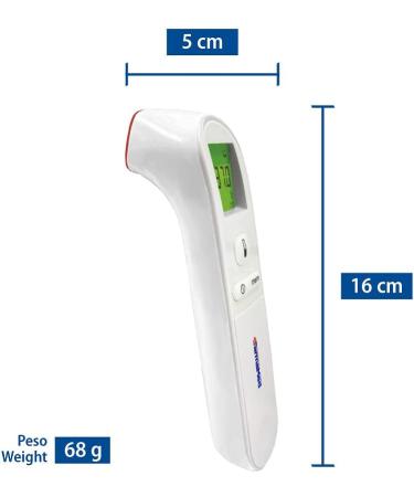 Farmamed Digital Infrared Forehead Thermometer - Non-Contact 3-Color Display Ideal for Newborns Kids & Adults - Fast & Accurate Temperature Measurement for Home & Environment - Buy Online on GoSupps.com