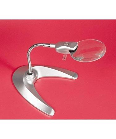 Desktop LED Light Magnifier Metal Hose can be rotated Freely Reading Newspaper map Multifunction Made in China