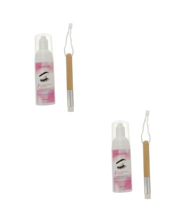 FOMIYES 2pcs Eyelash Cleansing Mousse Lash Extension Shampoo Eyelash Mascara Shampoo Mascara Shampoo Cleaner Mascara Shampoo Remover Lash Shampoo 1 Count (Pack of 1) As Shownx2pcs