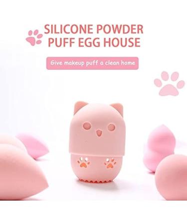 Makeup Sponge Makeup sponge holders Cosmetic Sponge puff Storage Box Portable travel washable Environmentally Silicone Makeup tool accessories Makeup Sponge Holder(Deep blue) - Buy Online on GoSupps.com