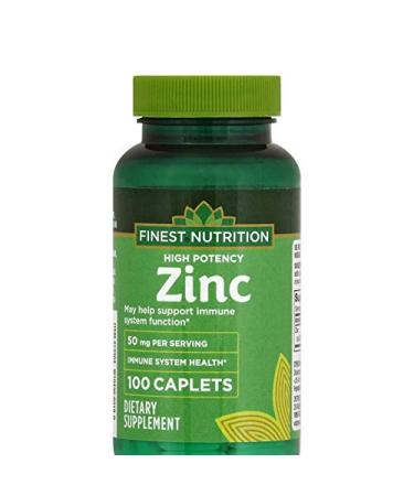 Finest Nutrition Zinc 50mg 100 ea Tablets
