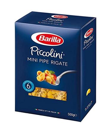 Barilla Pasta Barilla Piccolini Mini Pipe Rigate 500g (lot de 6)