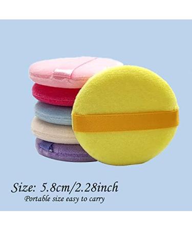 20 Pieces Pure Cotton Powder Puff Cosmetic Powder Puff Washable Foundation Puffs Soft Furry Makeup Tool for Women Girls Body Powder Loose Powder Mineral Powder 2.28 Inch Multicolor - Buy Online on GoSupps.com