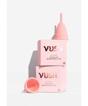 Vush Menstrual Cup - Pink One Size | Eco-Friendly & Comfortable Period Solution | International Shipping - Buy Online on GoSupps.com