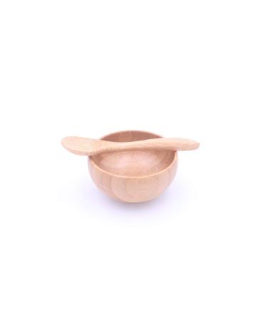 Eco-Friendly Bamboo Bowl and Spoon Set for Mixing Face Masks | Sustainable Makeup Mixing Bowl with Stirring Rod & Spatula - Buy Online on GoSupps.com
