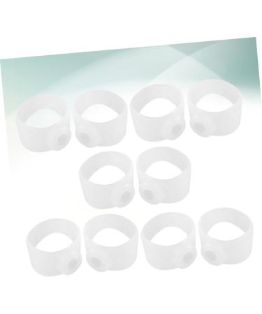 SOIMISS 15 Pairs Magnetic Toe Rings & Silicone Gel Toe Separators for Women - Foot Slimming Tools & Massage - White - Buy Online on GoSupps.com