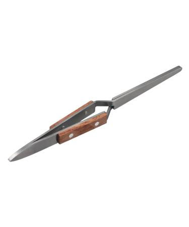 Stainless Steel Nail Art Styling Clip Double Head Steel Cuticle Pusher Multifunctional Cross Action Tweezer Nail Shaping Tweezer Manicure Tool