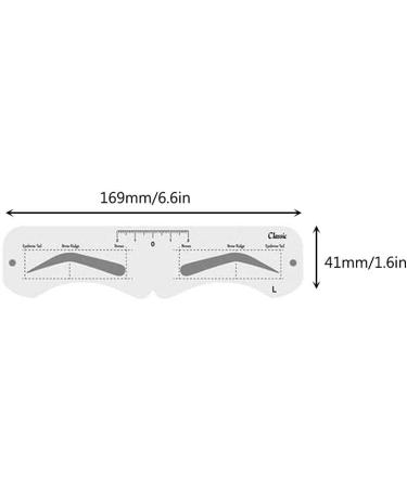 Artocct Eyebrow Template Kit - 6 Pairs Reusable Eyebrow Formers for DIY Makeup - Perfect for Beginners | International Shipping - Buy Online on GoSupps.com