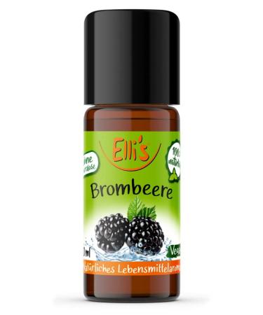 Ellis flavors blackberry natural food aroma |Aroma concentrate from 100 % vegan and natural origin |For dishes & drinks |10 ml