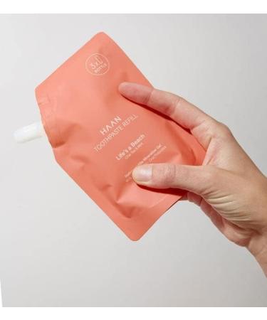 Haan Life's a Beach Remineralizing Toothpaste | 96% Natural Fluoride-Free Vegan Animal Test-Free | 150ml Refill - International Shipping Available - Buy Online on GoSupps.com