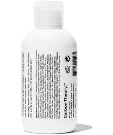 Carbon Theory Facial Moisturiser for Acne Prone Skin - Tea Tree Oil Vitamin E Shea Butter Moisturiser - Oily Skin Moisturiser - Vegan & Cruelty Free - 100ml - Buy Online on GoSupps.com