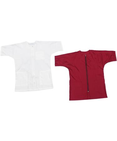 Didiseaon 1pc Waterproof Overalls Barber Jackets for Men Hairdresser Work Clothe Beautician Suit Inflatable Headband Haircut Bib Mens Hair Salon Clothes Technician Clothing Water Proof White - Buy Online on GoSupps.com
