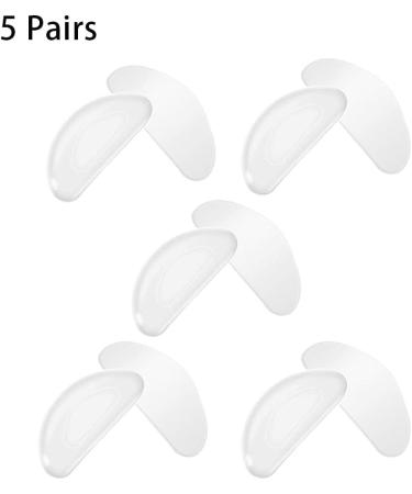 Buy 5x D Shape Silicone Eyeglass Nose Pads Non-Slip Soft Silicone Comfortable & Durable White Color for All Glasses - Buy Online on GoSupps.com