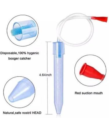 Nasal Aspirator for Baby by Emenet | Booger Sucker with 24 Filters | Baby First Aid Kit Essential for Newborns | Baby Registry Must-Have - Buy Online on GoSupps.com