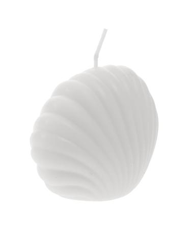 NOLITOY 1pc Shell Candle Home Decoration Atmosphere Decor Candle Pearled Candle Decorative Scented Candle Candles for Home Scented Home Scented Candle Paraffin White Miss Wedding White 9X9X7cm