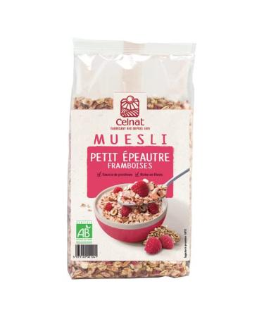 MUESLI PETIT EPEAUTRE FRAMBOISES BIO - 375G CELNAT UNIT