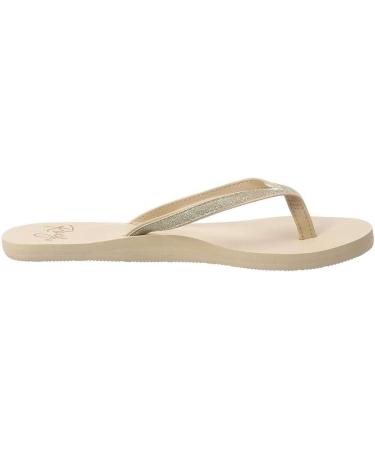 Buy Roxy Women's Napili Flip Flops - Stylish Beige 38 EU | International Shipping Available - Buy Online on GoSupps.com