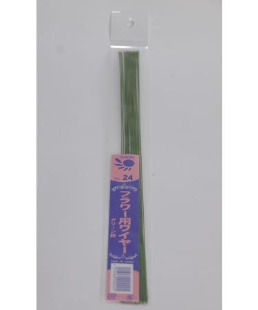 Imported Paper Covered Wires 14 Nile Green 24 Gauge pkg 50"