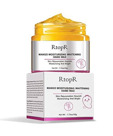 RtopR Mango Hand Mask Hand Wax Whitening Moisturizing Repair Exfoliating Calluses Hand Cream Anti-aging