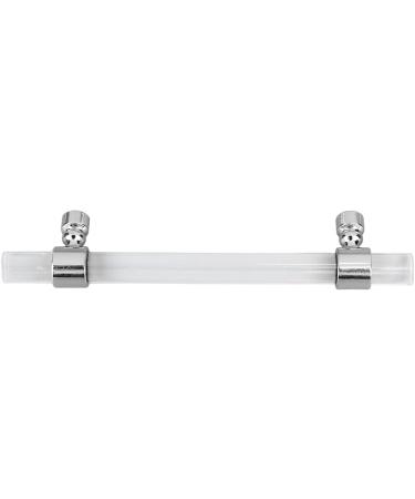 Crystal Acrylic Handle Transparent Easy to Install Drawer Pull Handle for Cabinets Drawers Dressers (B01277S Hole Pitch 128-bright Silver) - Buy Online on GoSupps.com