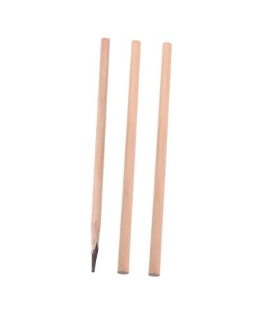 DRESSOOS 3pcs Waterproof Eyebrow Pencil Golf Pencils Natural Makeup Pencil Makeup Brow Pen Wooden Coffee