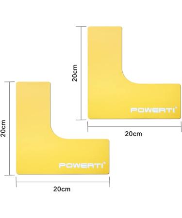ABOOFAN 6 x Tennis Court Marking Strips - Logo Basketball & Football Floor Marking (4pcs 2 Corners) - International Shipping Available - Buy Online on GoSupps.com