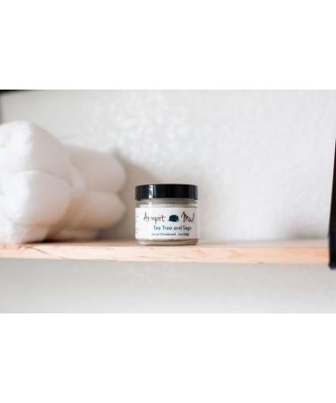 (Unscented)Natural Deodorant for Women and Men with Bentonite Clay Absorbs Wetness Naturally 2 OZ Jar Paraben Free Phthalate Free Tea Tree and Sage - Buy Online on GoSupps.com
