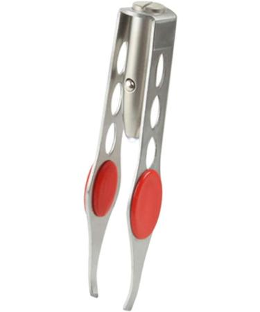 2pcs LED Eyebrow Tweezers - Stainless Steel Hair Removal Makeup Tools with LED Lighting - Buy Online on GoSupps.com