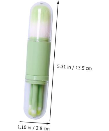 Angoily 3 Sets Telescopic Makeup Brush Girls Suit Makeup Loose Powder Brush Travel Kit for Women Dresser Tool Eyeshadow Brush Green Suits Eyebrow Eye Shadow Brush Artificial Fiber Portable - Buy Online on GoSupps.com