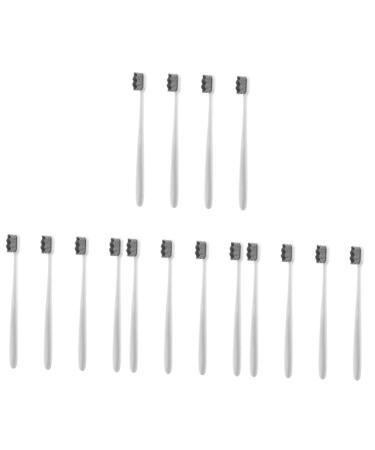 Gleavi 16 pcs soft toothbrush toothbrush travel toothbrush camping toothbrush children toothbrush collapsible toothbrush hand toothbrush portable cleaning brush pregnant woman white