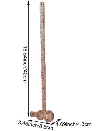 Wood Massage Hammer Stick - Manual Back Massage Device for Neck Shoulders & Muscles | Reduce Fatigue with Style 2 - Buy Online on GoSupps.com