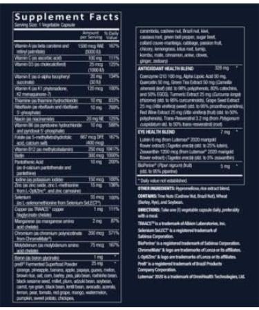 Men's Once-Daily Bioactive Multivitamin - 60 Vegetarian Capsules - Buy Online on GoSupps.com