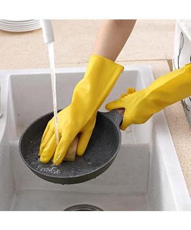 2 Pairs of Protective Gloves Thickened Latex wear-Resistant Durable Cleaning dishwashing and Laundry (Size : Small) - Buy Online on GoSupps.com