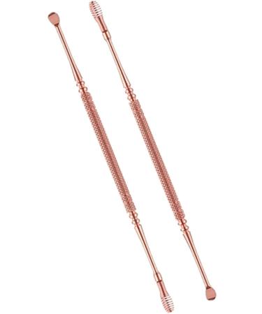 2 pcs Earwax Removal Tool Ear Cleaning Tool Stainless Steel Earwax Removal Tool Spiral Ear Pick Canal Cleaner Ear Wax Removal Kit Ear Wax Remover Rose Gold Durable and Deft