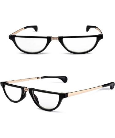 Portable Folding Half Moon Reading Glasses | Blue Light Blocking | Anti Glare 3.5x Readers for Men & Women - Shop Now - Buy Online on GoSupps.com