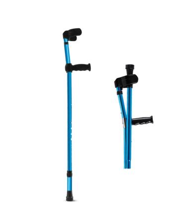Armpit Crutches Foldable Aluminum Forearm Crutches for Adults and Teenagers Ergonomic Lightweight Adjustable Handles Comfortable Grips Bathing in Sunlight