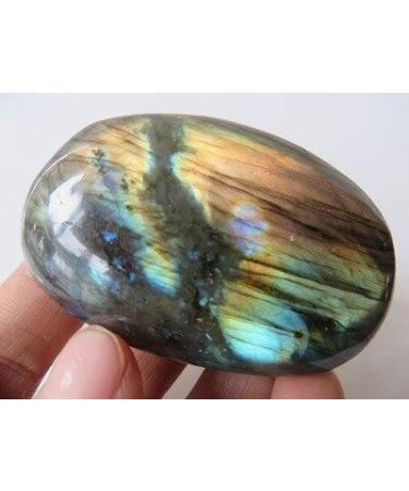 84g Rare Natural Flash Labradorite Crystal Gem Stone Original ningxiao