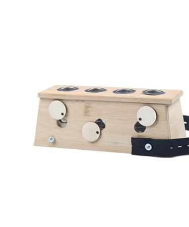 Moxibusion box 6 in the impact-bamboo mopy box durable Moxa-stick holder moxibusion tool with good insulation capability moxa rod burner moxibusization acupuncture modification (MB0004)