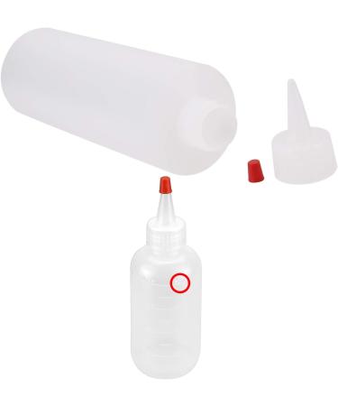 ZZLBZN Applicator Bottle 2Packs Squeeze Bottle with Nozzle 120ml Hair Oil Applicator Bottle for Salon Hair Care Hair Coloring Paint Art Glue - Buy Online on GoSupps.com