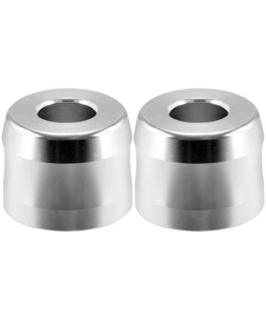 Frcolor 2st shaver holder Mini toothbrush holder Razor stand for men handle razor razor base tool holder for bare turf shaving rapids shave. Travel aluminum alloy