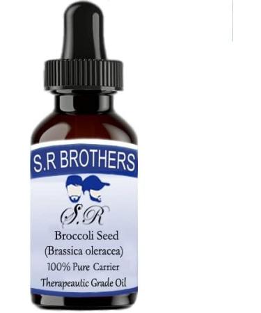 Buy SR Brothers Broccoli Seed Oil - 100% Pure & Natural Therapeutic Carrier Oil (15ml) for Skin & Hair - International Shipping Available - Buy Online on GoSupps.com