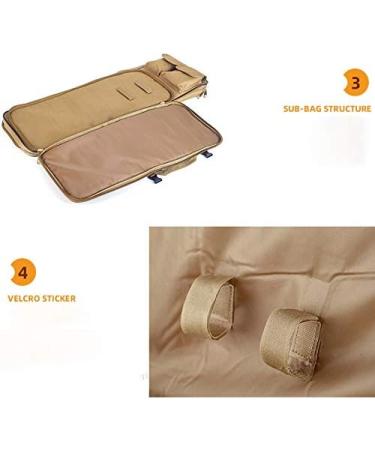 NAWAN Gun Bag Airsoft Storage Backpack | Tactical Rifle Box 37.4 Inch Khaki - Buy Online on GoSupps.com