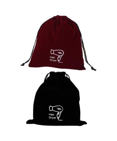 FOMIYES Hairdryer Storage Bag 2pcs Hair Dryer Storage Bag Duffle Bag for Travel Make up Travel Bag Creative Storage Bag Wen Wan