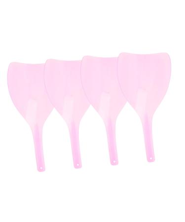 Baluue Lot De 4 Masques De Coiffure Transparents Visage Protection Coloration Cheveux Accessoires Salon Usage Quotidien Couleur Al atoire