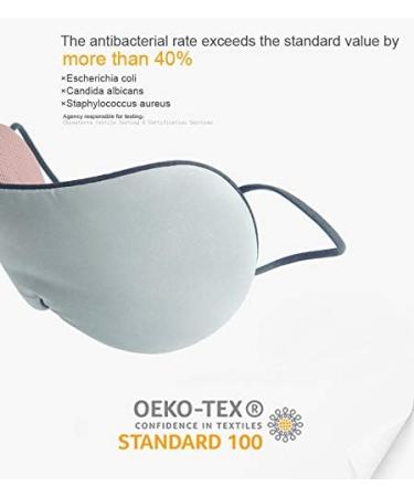 DMaos Super Soft Sleep Mask - Adjustable Strap, Milk Silk Material, Black + Gray - Buy Online on GoSupps.com